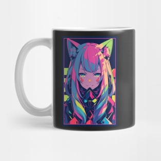 Anime Cat Girl | Quality Anime Design | Chibi Cat Girl Miaw | Manga Anime Art Mug